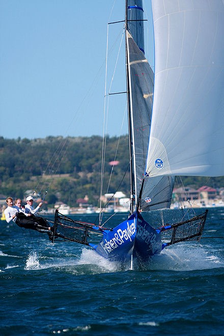 andrew chapman - fisher & paykel 2010-2011 © Frank Quealey /Australian 18 Footers League http://www.18footers.com.au